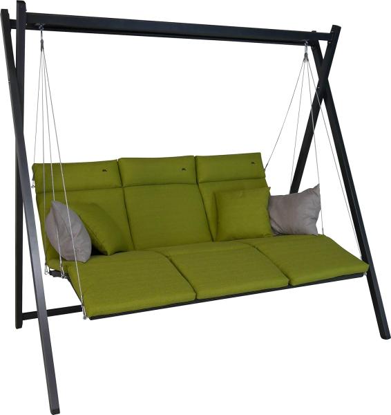 Angerer Hollywoodschaukel Relax 150 x 220 x 210 cm Stahl grün