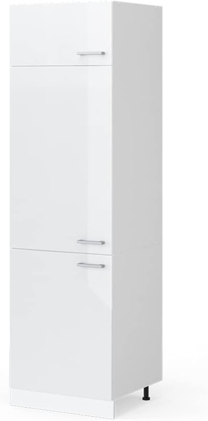 Hochschrank R-Line Weiß Hochglanz 60 cm mit Türen Vicco