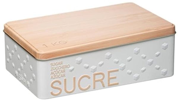 5five Simply Smart Zuckerdose Scandinave Nature, 1 kg, Weißblech