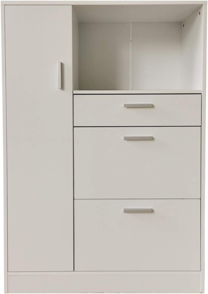 HTI-Line Küchenbuffet Küchenschrank Kombi L Blanca (Stück, 1-St, 1 Küchenschrank Kombi L Blanca) Küchenbuffet Mehrzweckschrank Mikrowellenschrank