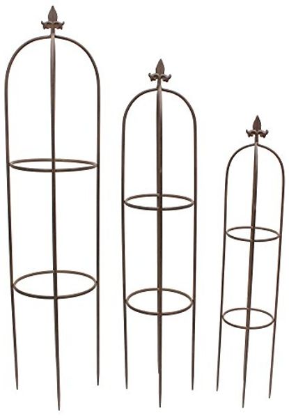 3er Set Rankhilfe Schwertlilie Rankgitter Rankgerüst Gartenstecker Gartendeko