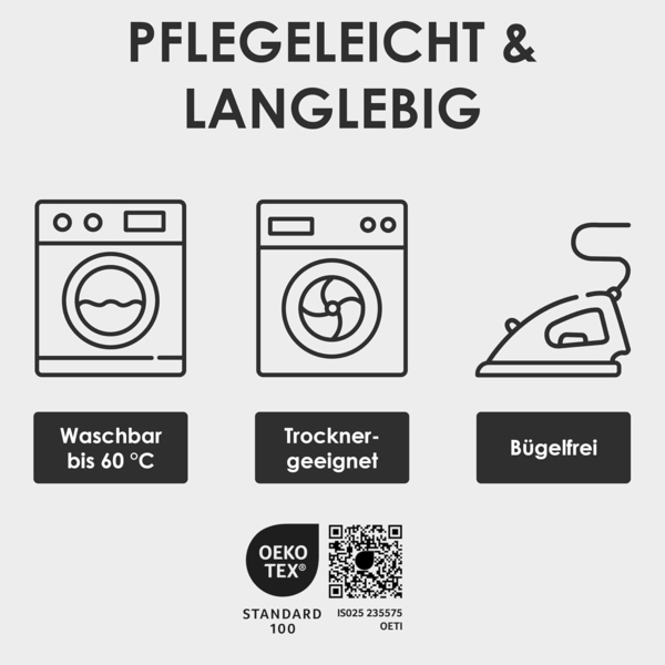 Strauss Home Spannbettlaken Premium, Gummizug: Rundumgummi, 150gr/m2 Premium Jersey 100% Baumwolle Bild 9