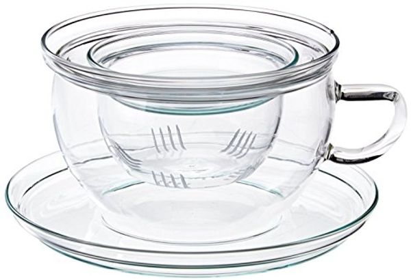 Trendglas Jena Teetasse Tea Time aus Glas mit Sieb und mit Deckel