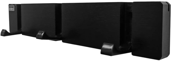 HOME DELUXE Garderobenleiste HOOK inkl. Haken und Magnete - Schwarz