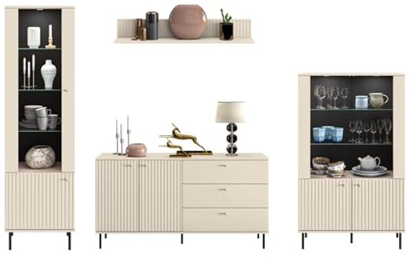 Wohnwand Anbauwand SOPHIE 4-teilig