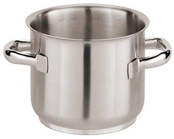 PADERNO 11010–18 High Hälfte Kasserolle, 2 Griffe in Edelstahl, 18 cm