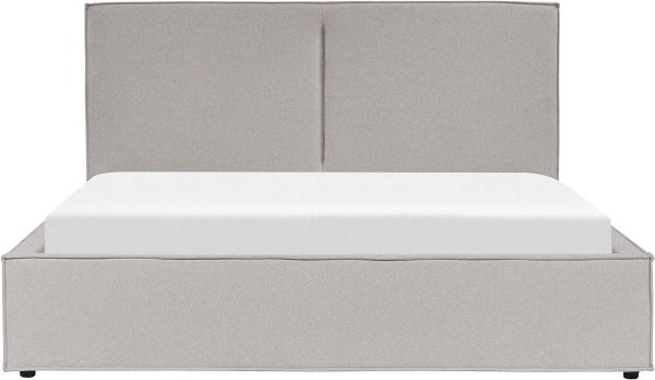 Bett mit Stauraum MOISSAC 180 x 200 cm Stoff Hellgrau Bild 4