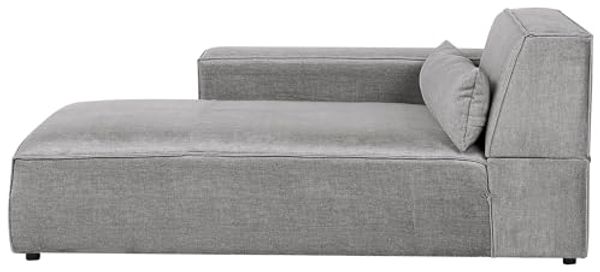 Chaiselongue grau rechtsseitig HELLNAR