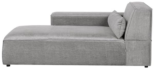Chaiselongue grau rechtsseitig HELLNAR