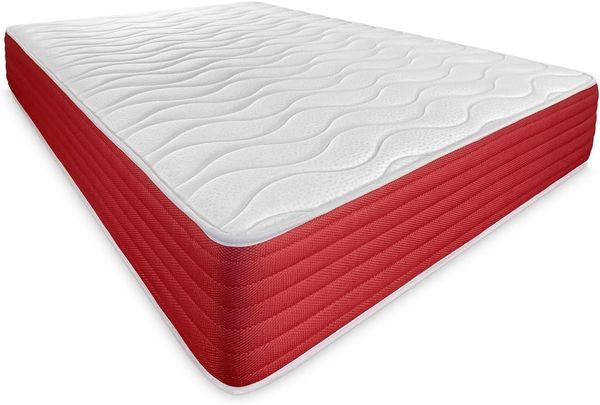 DUÉRMETE ONLINE Viskoelastische Lite Matratze, wendbar, fest und bequem, für Winter/Sommer, Weiß, Höhe 30 cm, 135x190 cm