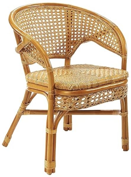 Kobolo Rattanstuhl Stuhl Sessel -NIMES- mit Wiener Geflecht (aus Rattan)