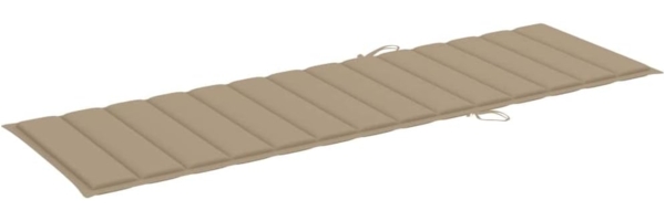 vidaXL Sonnenliege mit Beiger Auflage Imprägniertes Kiefernholz 3065822 Bild 5