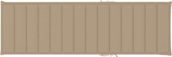 vidaXL Sonnenliege mit Beiger Auflage Imprägniertes Kiefernholz 3065822 Bild 6