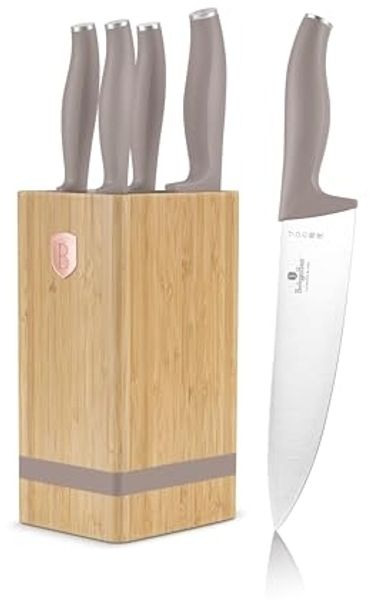 Berlinger Haus Berlinger Haus Taupe Bambusblock Messerset BH2974
