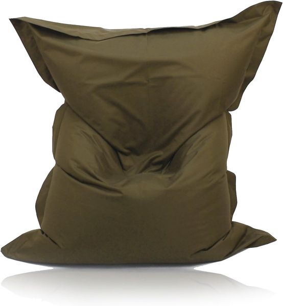 Kinzler S-10026/53 XXL Riesensitzsack, 140x180 cm, Sitzsack Outdoor Indoor, in vielen verschiedenen Farben, mit Innensack, khaki