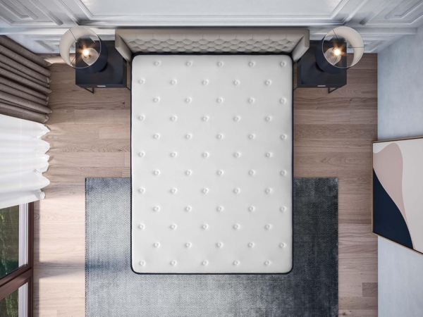 COSMOS - Matratze 140x200 cm Upsilon Kaltschaummatratze Härtegrad H3 - Öko-Tex Zertifiziert - Latex Blue 7 Zonen Matratze Höhe 24 cm - Made in EU Bild 3