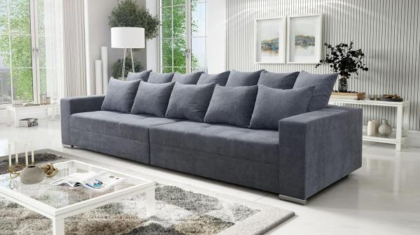 Modernes Big Sofa Wohnlandschaft Sofa Couch Jumbo XXL 3 - hellgrau