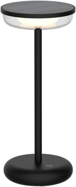 ENOVALITE LED-Akku-Tischleuchte, Solar- u. Netzbetrieb, dimmbar, 2700K