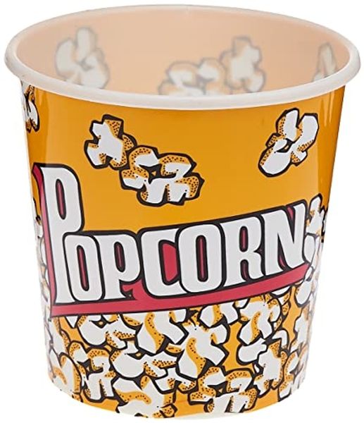 24 Stück Popcorn-Eimer 18x18 cm Gefäß Schale Kino Partyzubehör 24er-Set