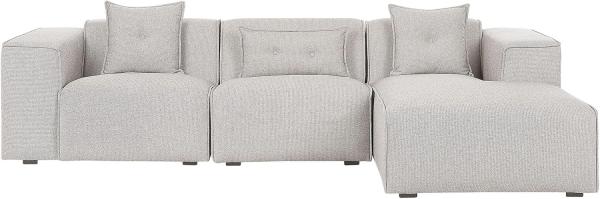 Ecksofa DOLVA Helles Beige Stoff