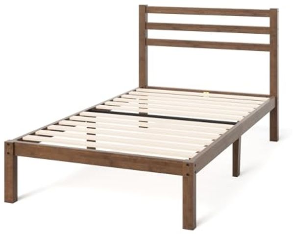 ZINUS Massivholzbett Leni mit Unterbettaufbewahrung (Packung, 1-tlg, aus nachhaltigem Bambusholz), mit Kopfteil, inklusive Lattenrost aus Holz Bild 5