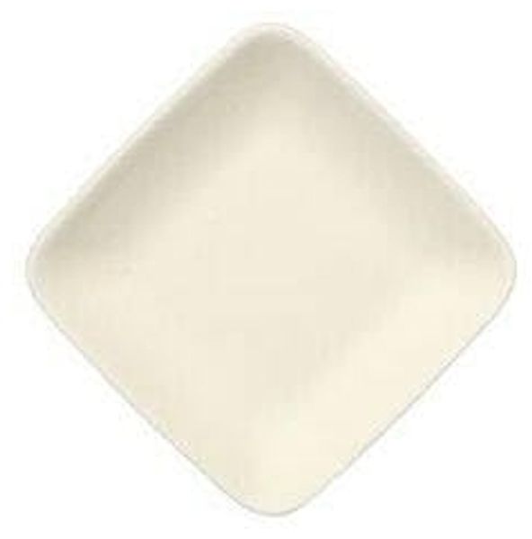 50 Fingerfood - Teller, Zuckerrohr "pure" eckig 1,2 x 6,5 x 6,5 cm weiss