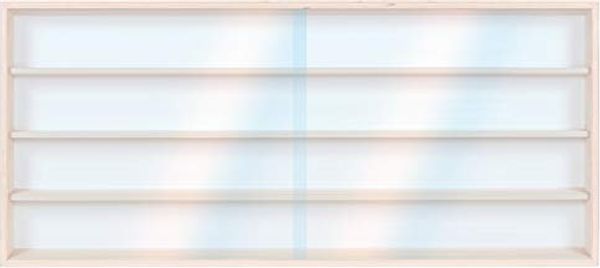 V125.4 Vitrine Spur HO & N , Regal H0 125 cm 4 Fächer