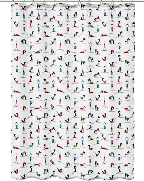 Kleine Wolke Duschvorhang Yogi Breite 180 cm, Höhe 200 cm