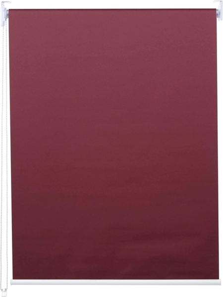 Rollo HWC-D52, Fensterrollo Seitenzugrollo Jalousie, 60x230cm Sonnenschutz Verdunkelung blickdicht ~ bordeaux