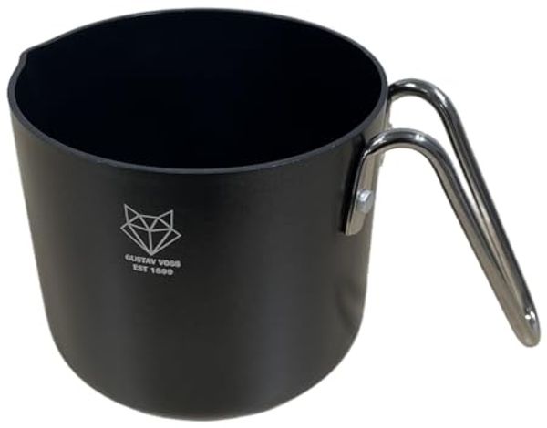 Gustav Voss Milchtopf Milchkochtopf PIRÄUS 1,7 Liter Topf Ø 14 cm Soßentopf Kochtopf Topf, gehärtete Aluminiumlegierung, Procalon®Cera-Beschichtung, spülmaschinengeeignet