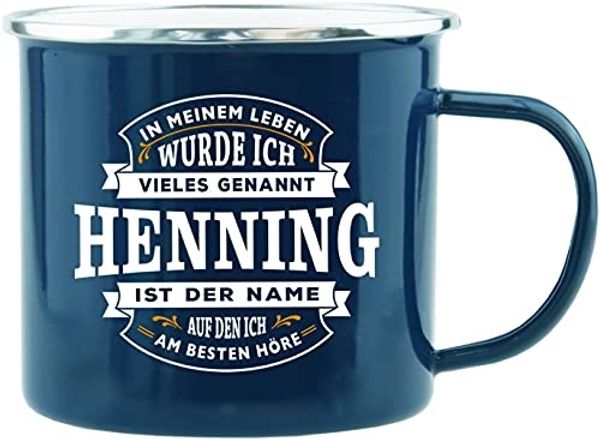 HTI-Living Henning Echter Kerl Emaille Becher
