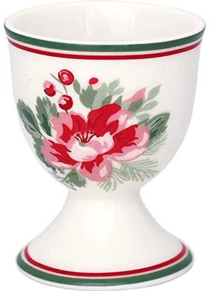Greengate Eierbecher Charline White Porzellan Weiß