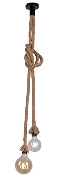 Seil-Pendelleuchte Rope 2-flammig