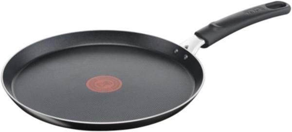 Tefal Bratpfanne Pfannkuchenpfanne Ø 25 cm Spülmaschinenfest Temperaturindikation, Aluminium, antihaftende, mit Titanzusatzmitteln