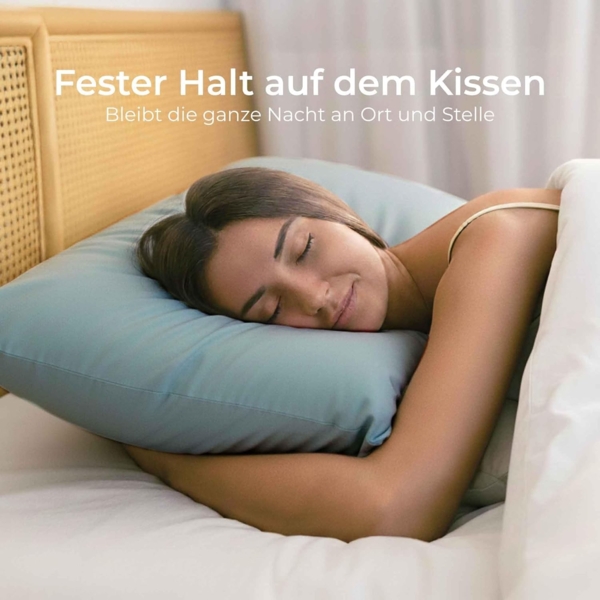 Kissenbezug 50x50 Baumwolle Renforcé (2er-Set) - Hellblau - Dicht gewebt mit 57 Fäden/cm² - Kissenhülle 50x50 cm - Oeko Tex Zertifiziert - Dreamzie Bild 6