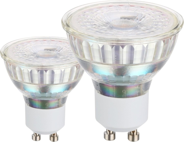 EGLO GU10 Lampe 2er-Set, 2 LED Spots, Reflektorlampe je 2,1 Watt (entspricht 38 Watt), 250 Lumen, Leuchtmittel warmweiß, 3000 K, Glühbirne Ø 50 x 54 mm