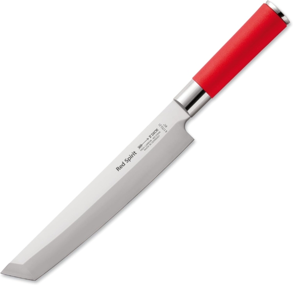 Friedrich Dick Red Spirit Schinken- und Tranchiermesser Tanto, Klingenlänge 21 cm