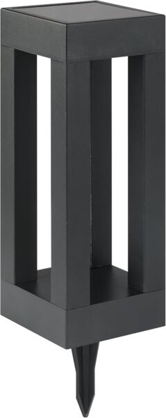 Eglo 48795 Solarleuchte Z_SOLAR schwarz LED 1X0,5W L:9. 5cm B:9. 5cm H:25. 5cm mit Schalter ein/aus