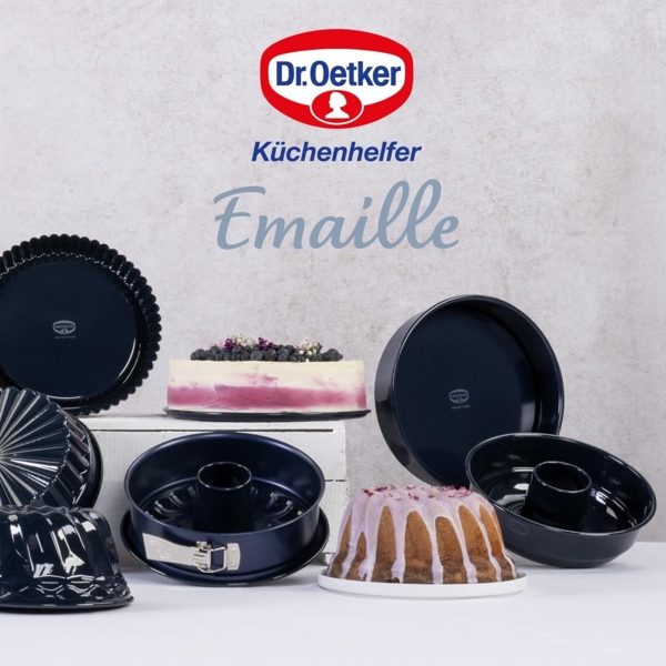 Dr. Oetker - Back-Liebe Emaille Garantieform 28cm Hebeboden Rund- Backform 2363 Bild 9