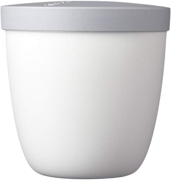 Mepal Snackpot Ellipse Weiß – 500 ml praktischer Behälter zur Aufbewahrung und für Transport von Lebensmittel – tiefkühltauglich – spülmaschinenfest