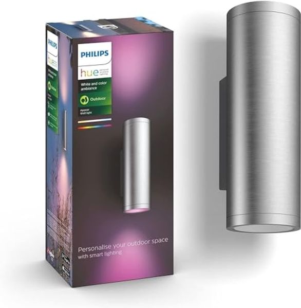 Philips Hue Outdoor Appear Wall Lantern - Inox