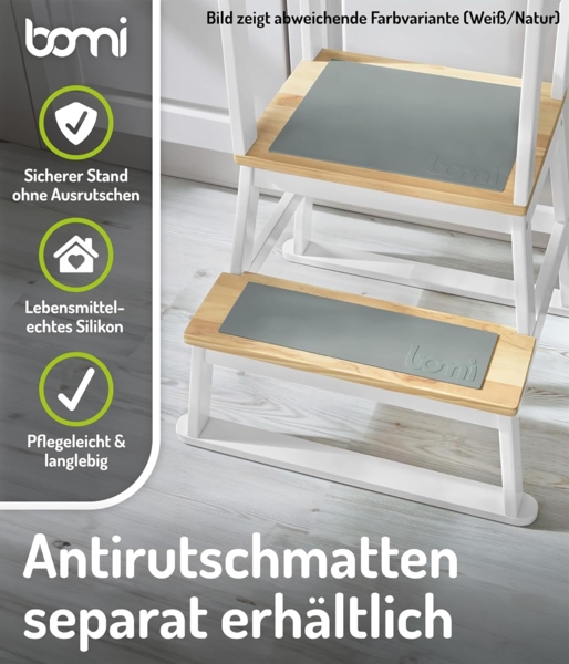 BOMI® Vario Lernturm Kinder Schemel Swubi aus Holz I Lerntower für Kinder ab dem Stehalter | Tower Küche Kindermöbel Learning Tower I Mehr Sicherheit bei Kindererziehung Bild 6