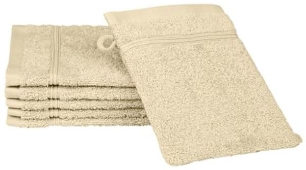 Ross Uni-Walk Handtücher Rubin | Waschhandschuh 16x22 cm | sand