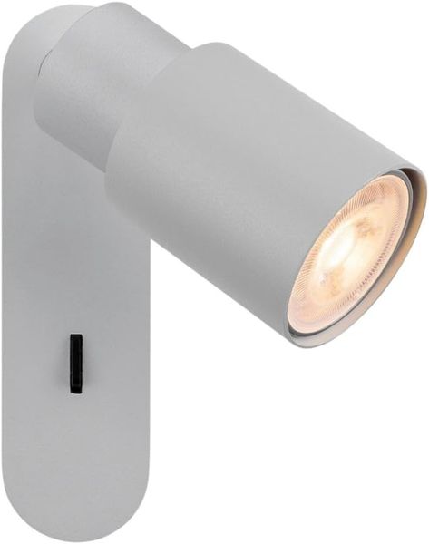 SLV PURI 2.0 Tube, Wand- und Deckenaufbauleuchte, Schalter, rechteckig, 1x max. 6W GU10, grau - Wand- und Deckenleuchten