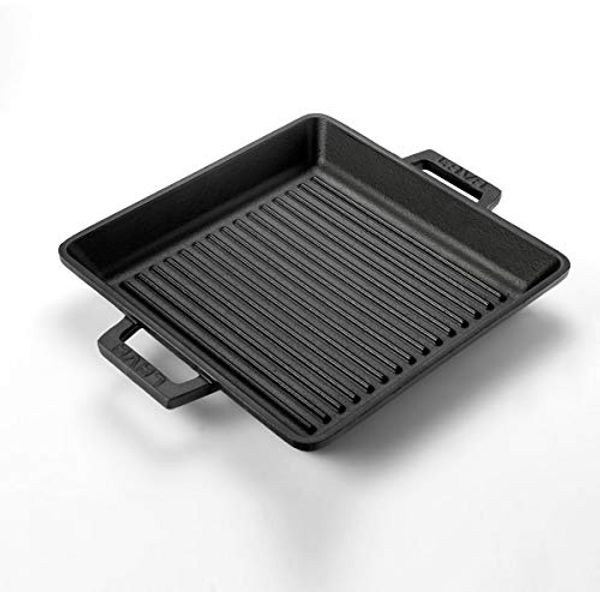 Grillpfanne 26x26 cm Gusseisen emailliert LAVA CAST IRON Bild 2