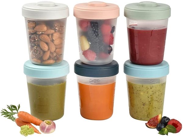 BEABA Steckbare Lebensmittel-Aufbewahrungsbehälter (250 ml 6 Stk.)