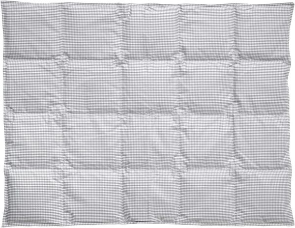 Tavolinchen Baby-Daunen-Decke "TwistKaro" Babydecke, Kinderdecke, Daunendecke, Bettdecke - grau - 100/140