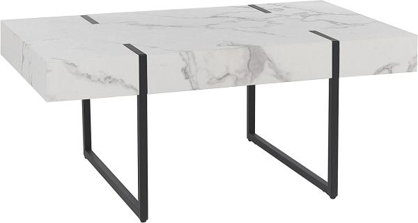 Couchtisch MERCED Marmor Optik Weiß