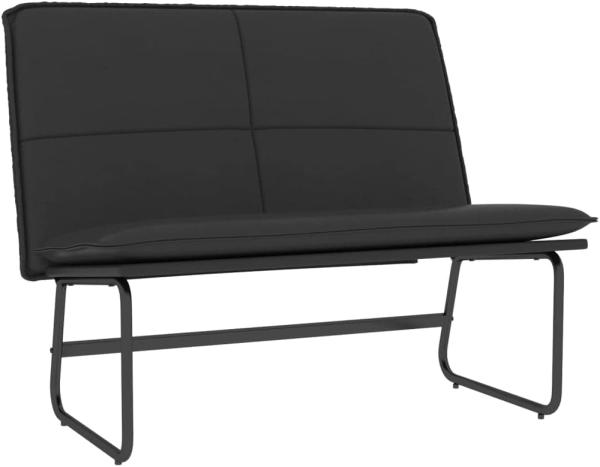 vidaXL Sitzbank Schwarz 100 x 75 x 76 cm Kunstleder