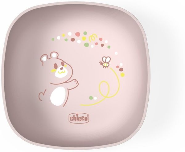 CHICCO-16000115-SCHALE MIT DECKEL ROSA 6M+